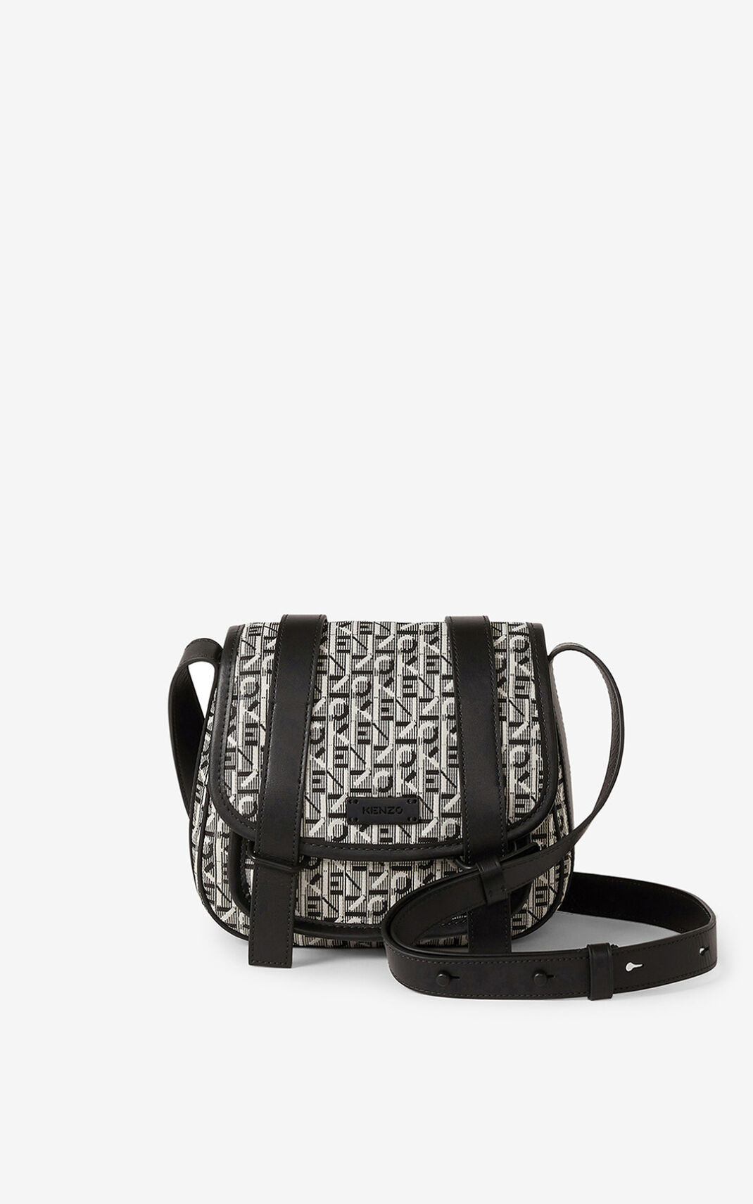 Kenzo Courier small jacquard Messenger Taske Dame - Grå DK-560621